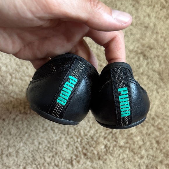 Puma Women's Black and Teal Ballet Flats - Picture 5 of 5